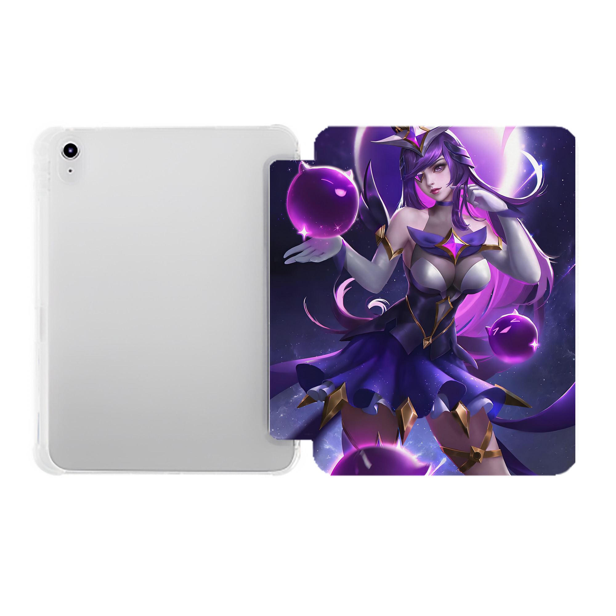 （画像用） リーグ・オブ・レジェンド League of Legends LOL IPad ケース ペン収納付き 三つ折りスタンド PUレザー×シリコン 対応機種9.5/10.5/10.9インチ
